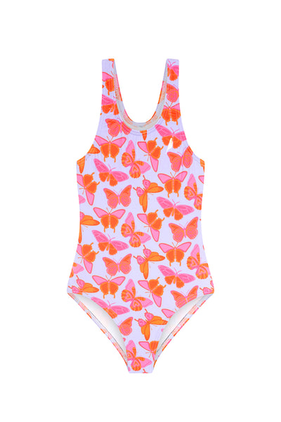 Girls One Piece in Tino's Light Butterflies