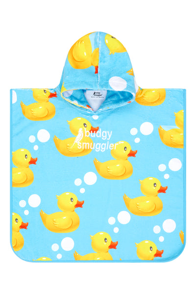 Kids Hooded Towel in Rubber Ducks