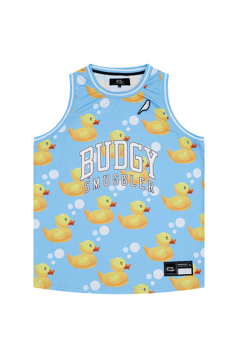 Basketball Singlet in Rubber Ducks