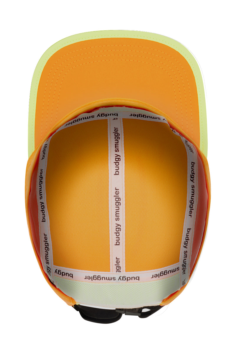 Running Cap in Orange and Yellow