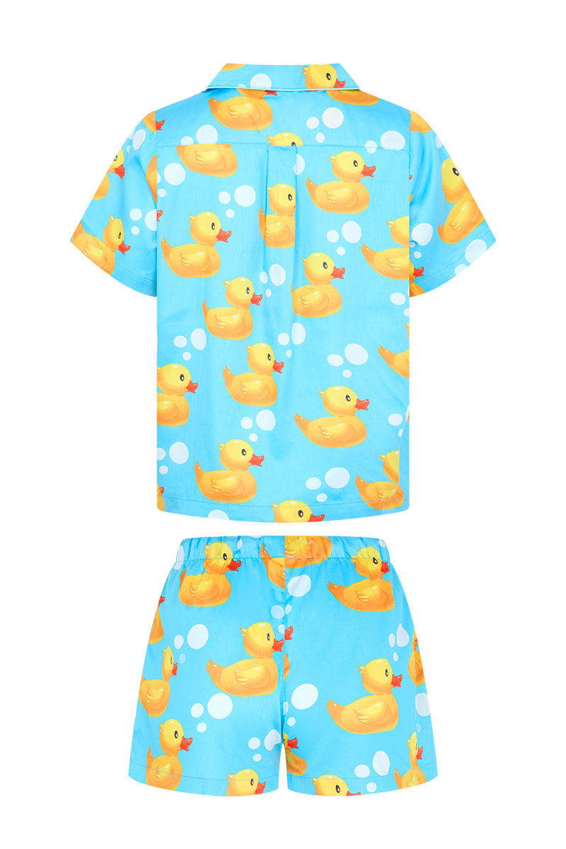 Women's Pyjama Set in Rubber Ducks