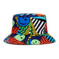 Bucket Hat in SmileyWorld Geometric