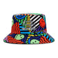 Bucket Hat in SmileyWorld Geometric