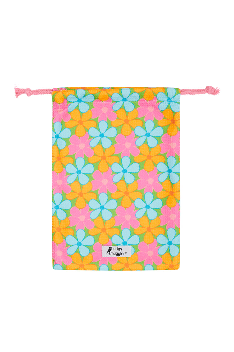 Double Sided Towel in Fluro Flowers