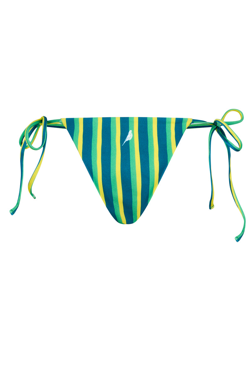 Avalon Bottoms In Riviera Green Stripe
