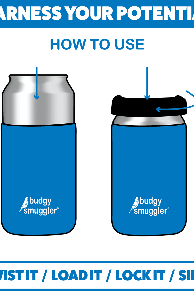 Premium Insulated Can Cooler in Chilli Willies