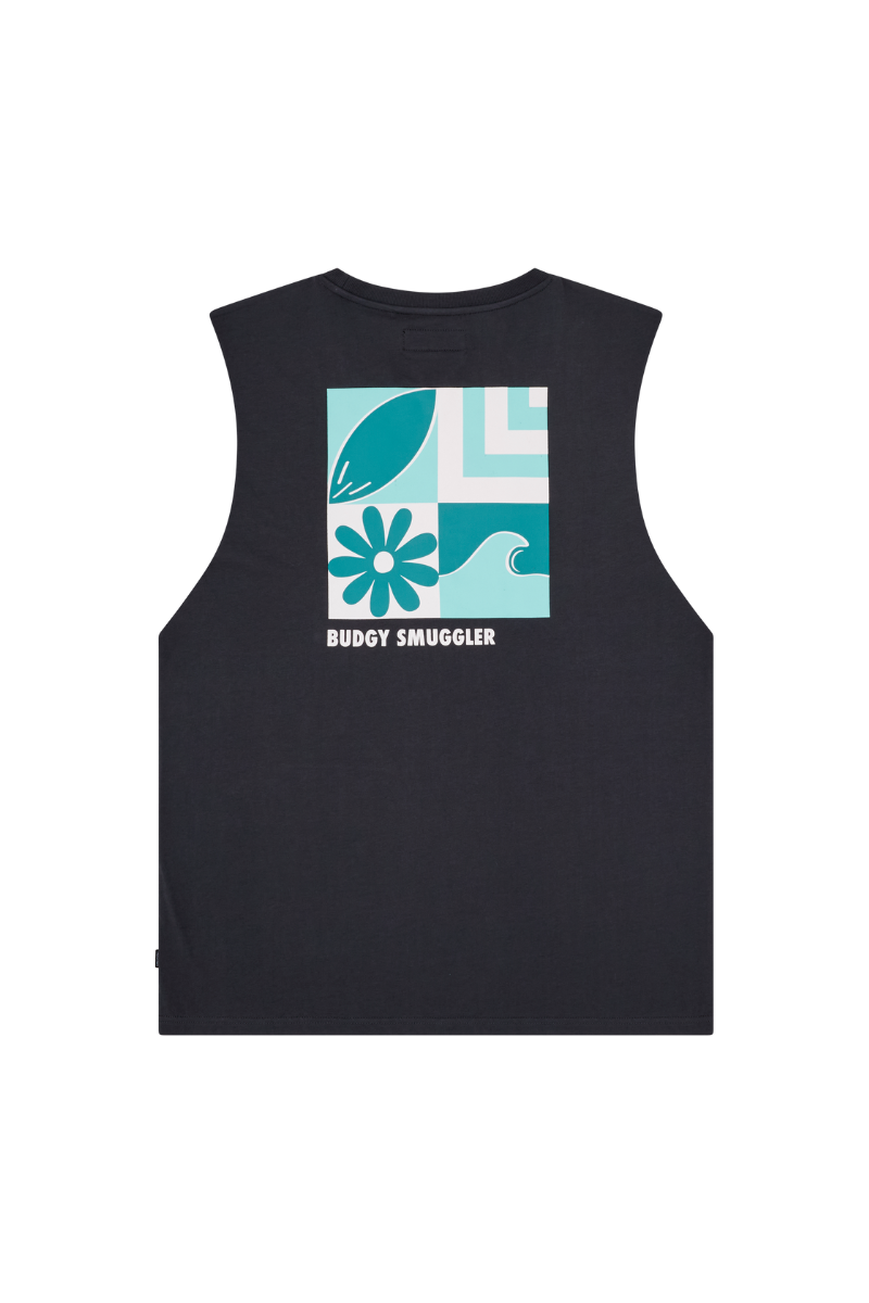Charcoal Singlet with Summer