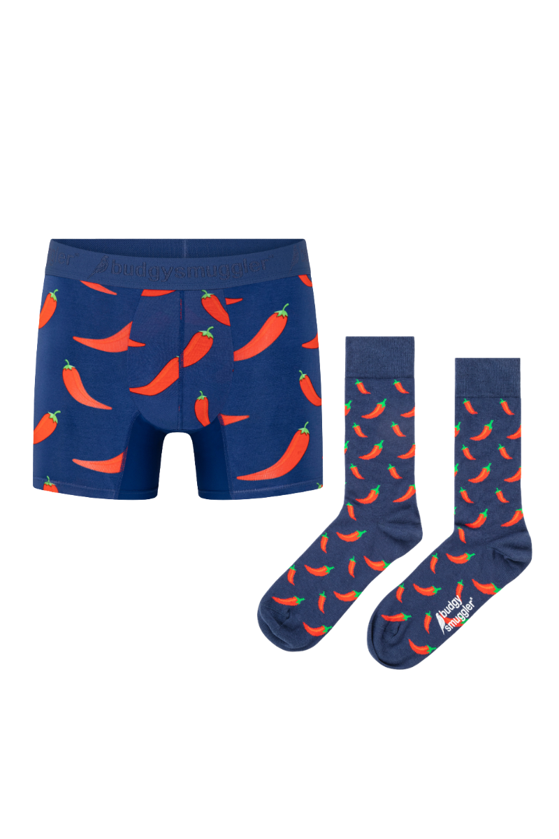 Chilli Willies Underwear Trunks & Chilli Socks