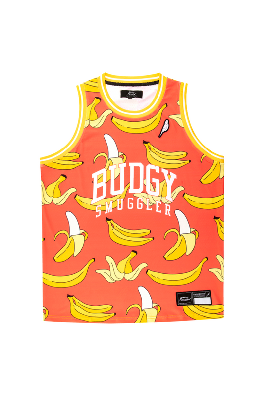 Basketball Singlet in Cool Bananas