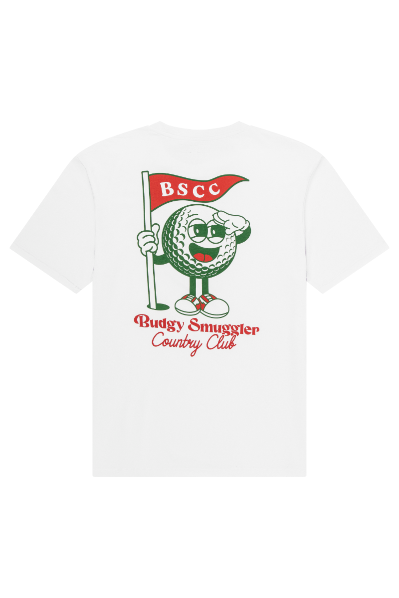 White Tee with Budgy Smuggler Country Club