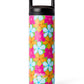 Water Bottle in Fluro Flowers