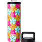 Water Bottle in Fluro Flowers