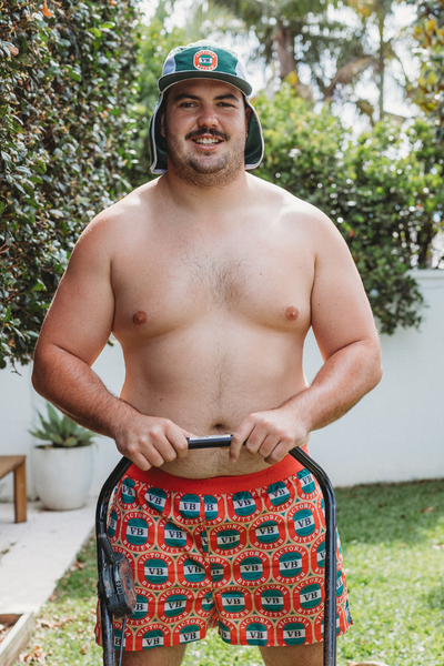 Flap Hat in VB Red Logo