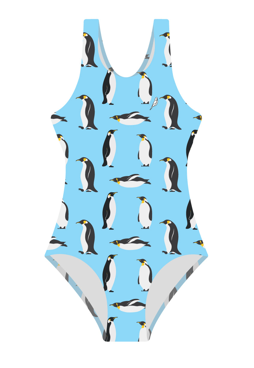 Girls One Piece in Antarctic Tuxedo