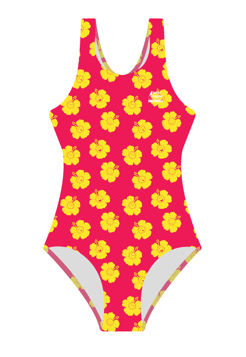 Girls One Piece in SmileyWorld™ Hibiscus