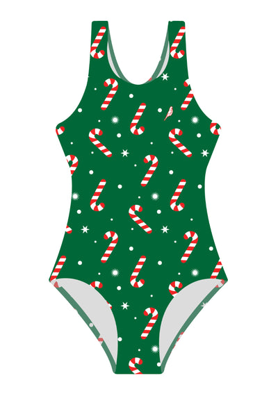 Girls One Piece in Budgy Christmas 2025