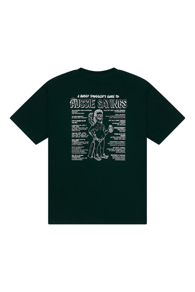 Lightweight Green Tee in Aussie Sayins