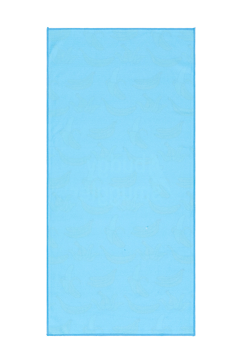 Double Sided Towel in Blue Bananas | Large Logo