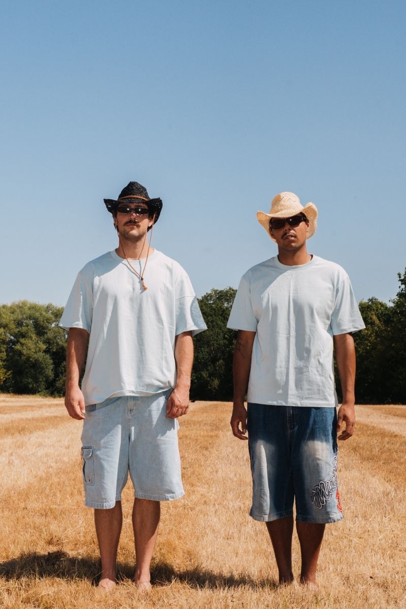 Heavyweight Light Blue Tee in Location