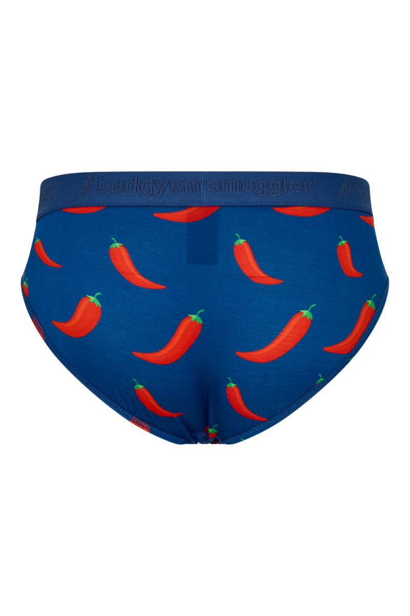 Chilli Willies Budgy Smuggler men’s bamboo briefs back view