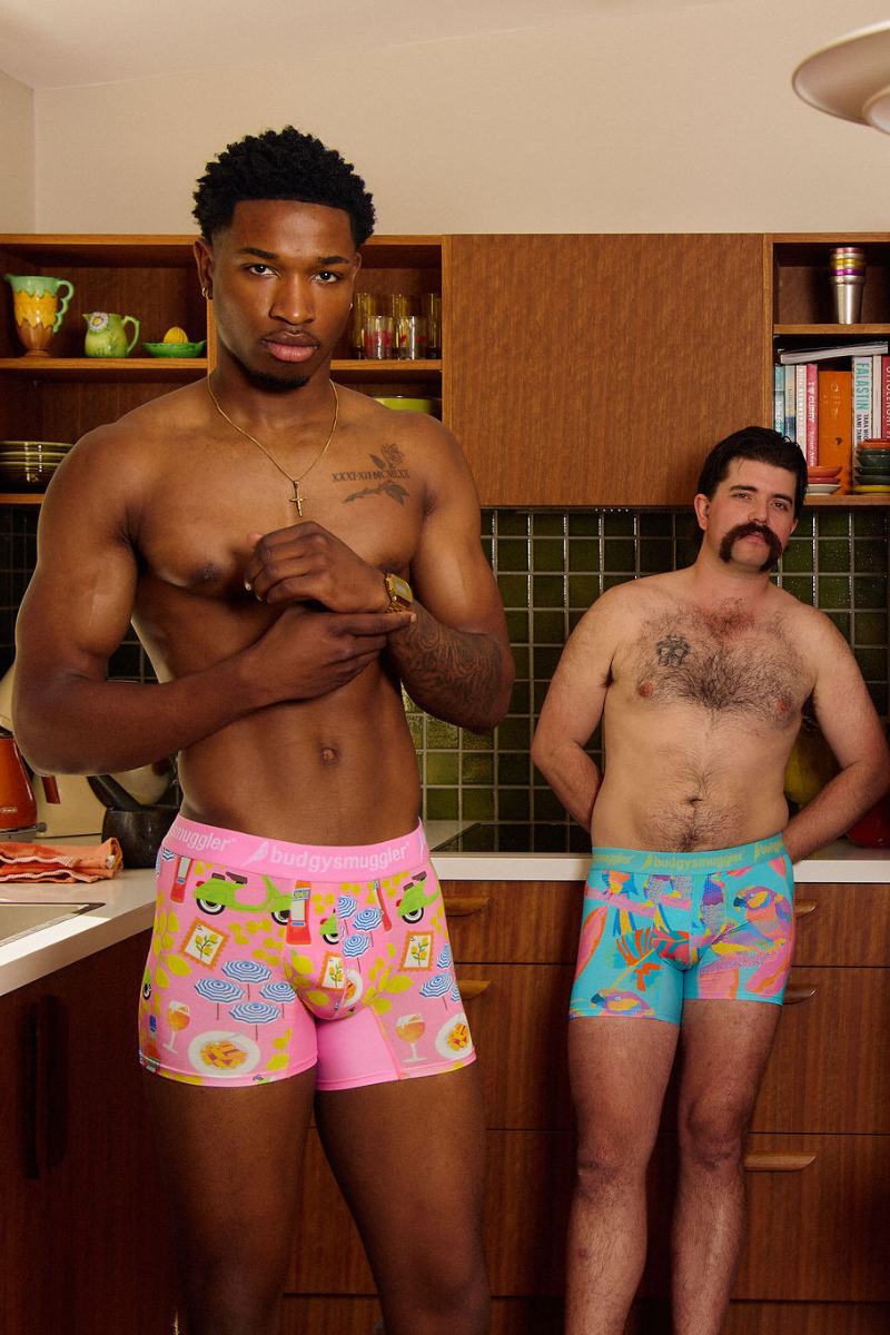 Men's Underwear Trunks in Pink Amalfi