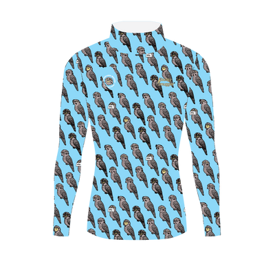 The Tawny Frogmouth Kids Rashie Blue | Made to Order