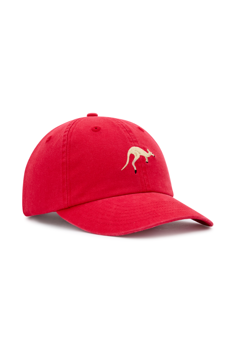Dad Cap in Red Kangaroo