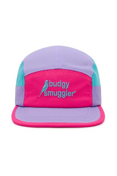Running Cap in Pink Purple Blue