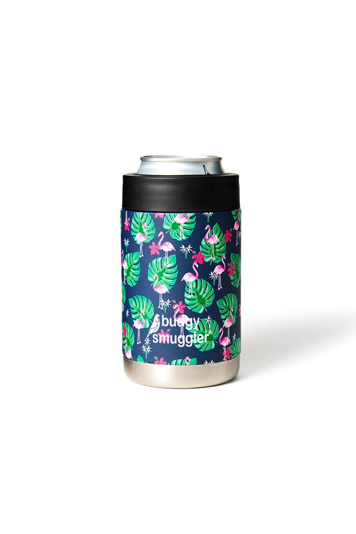 Premium Insulated Can Cooler in Flamingos