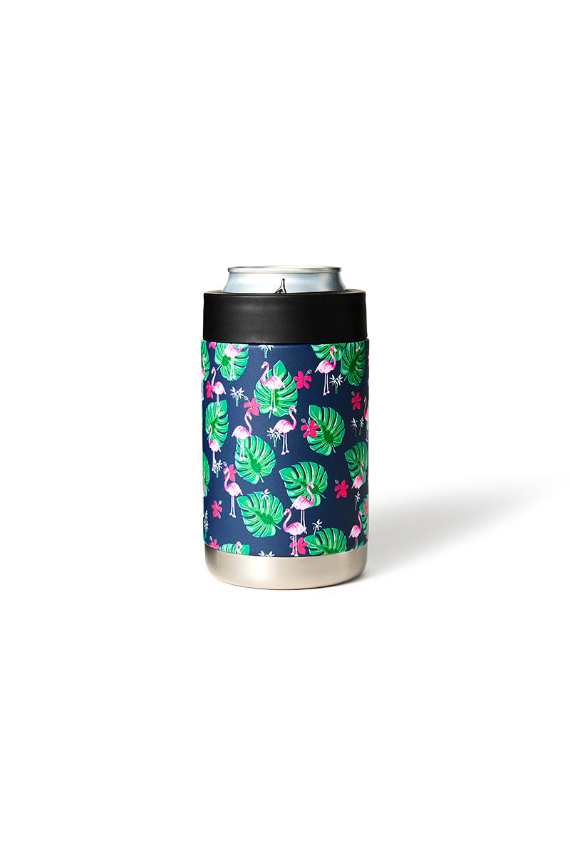 Premium Insulated Can Cooler in Flamingos