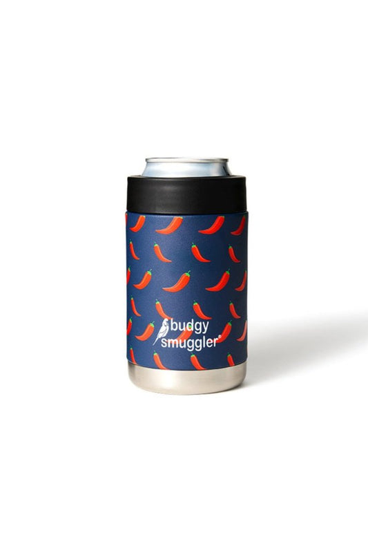 Premium Insulated Can Cooler in Chilli Willies