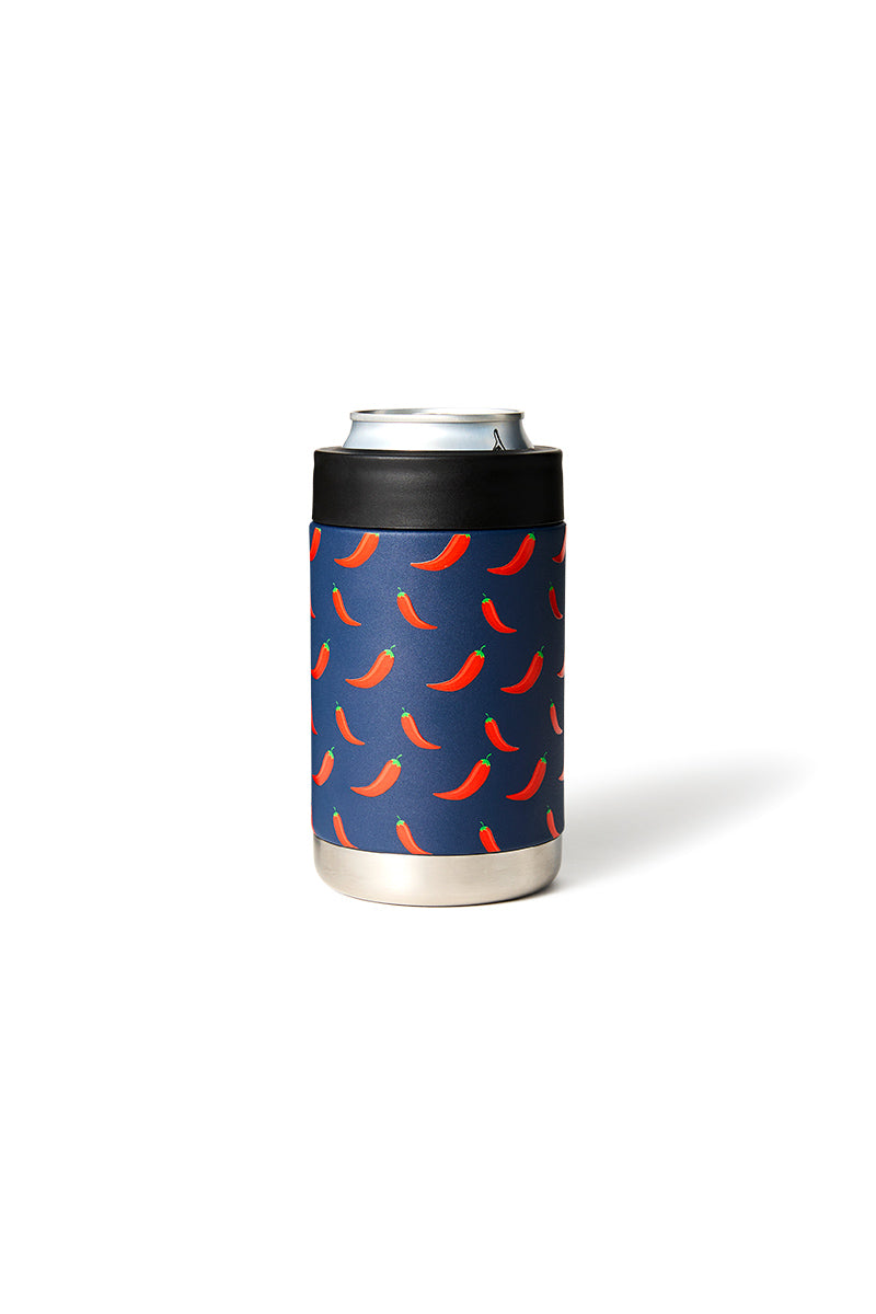 Premium Insulated Can Cooler in Chilli Willies