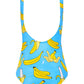 Scoop One Piece in Blue Bananas