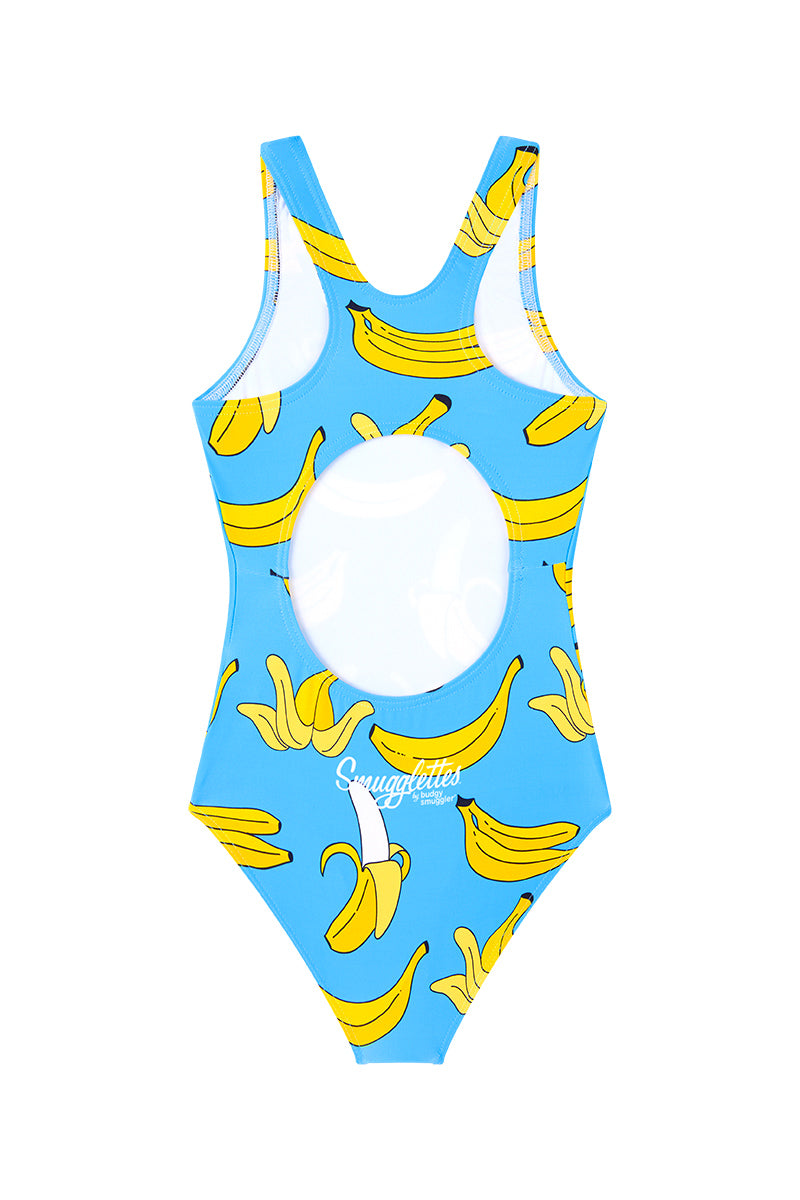 Girls One Piece in Blue Bananas