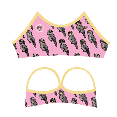 The Tawny Frogmouth Freshwater Top Pink | Made to Order