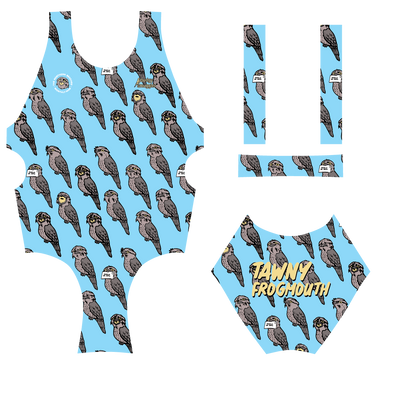 The Tawny Frogmouth Womens Thick Strap Blue | Made to Order