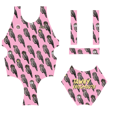 The Tawny Frogmouth Girls One piece Pink | Made to Order