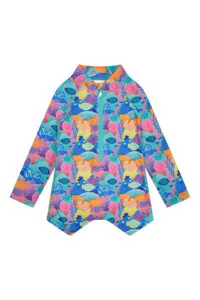 Kids Onesie Swim Bundle in Reef-reshing  UPF 50+