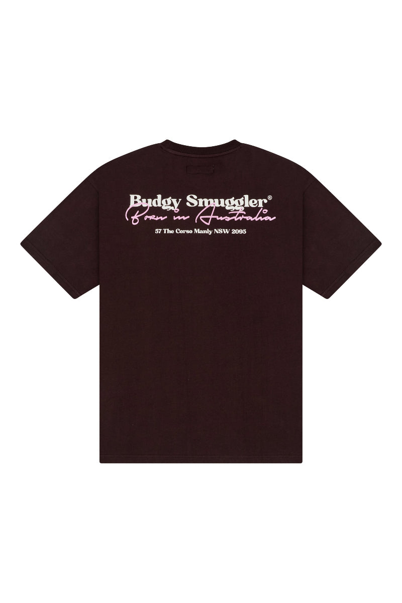 Heavyweight Brown Tee in Budgy