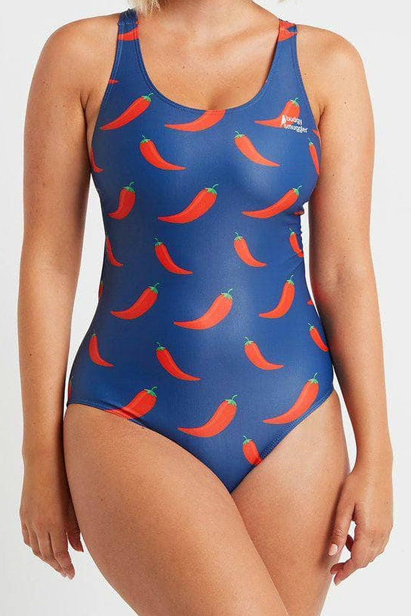 Thick Strap Racer in Chilli Willies