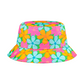 Bucket Hat 2.0 in Fluro Flowers