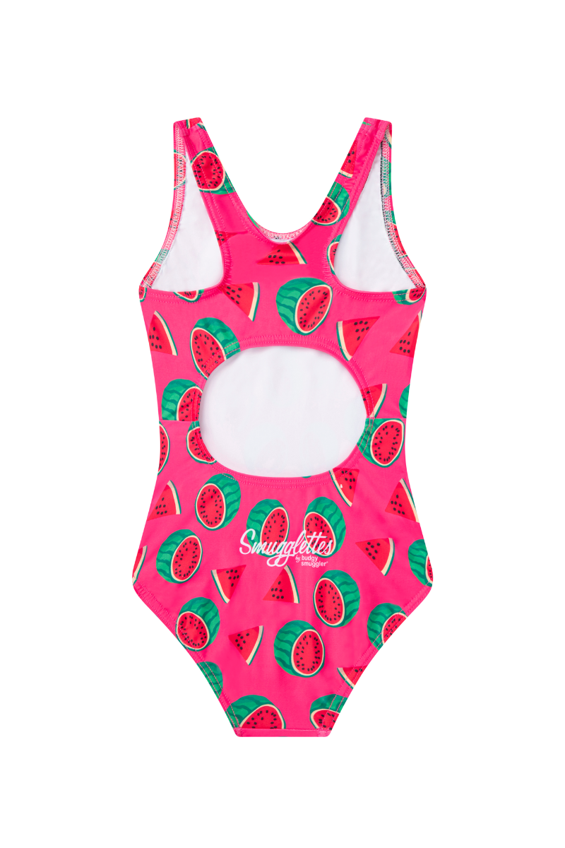 Girls One Piece in Watermelon Sugar Thighs