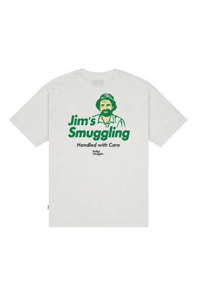Lightweight White Tee in Jim's Smuggling