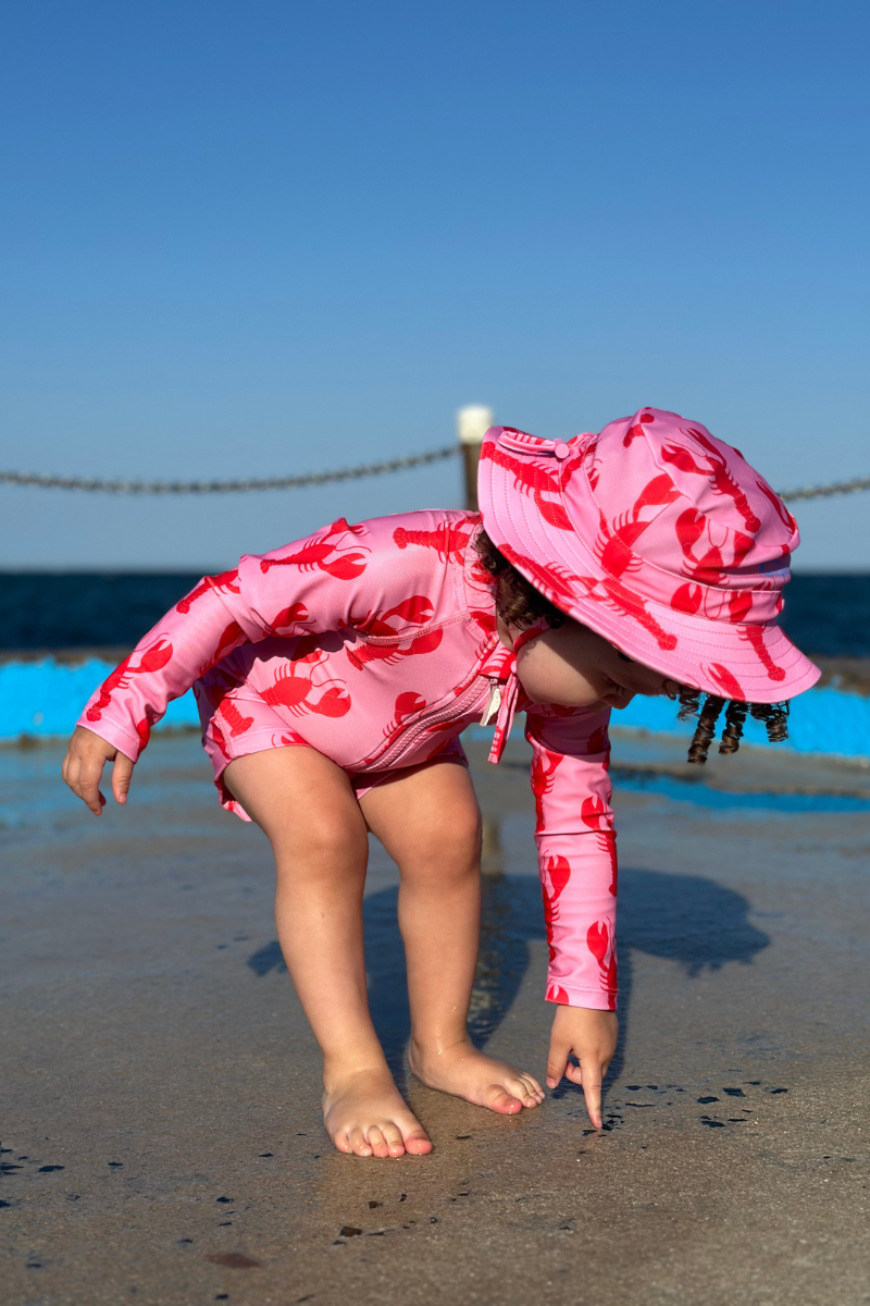 Kids Onesie Swim Bundle in Lobsters UPF 50+