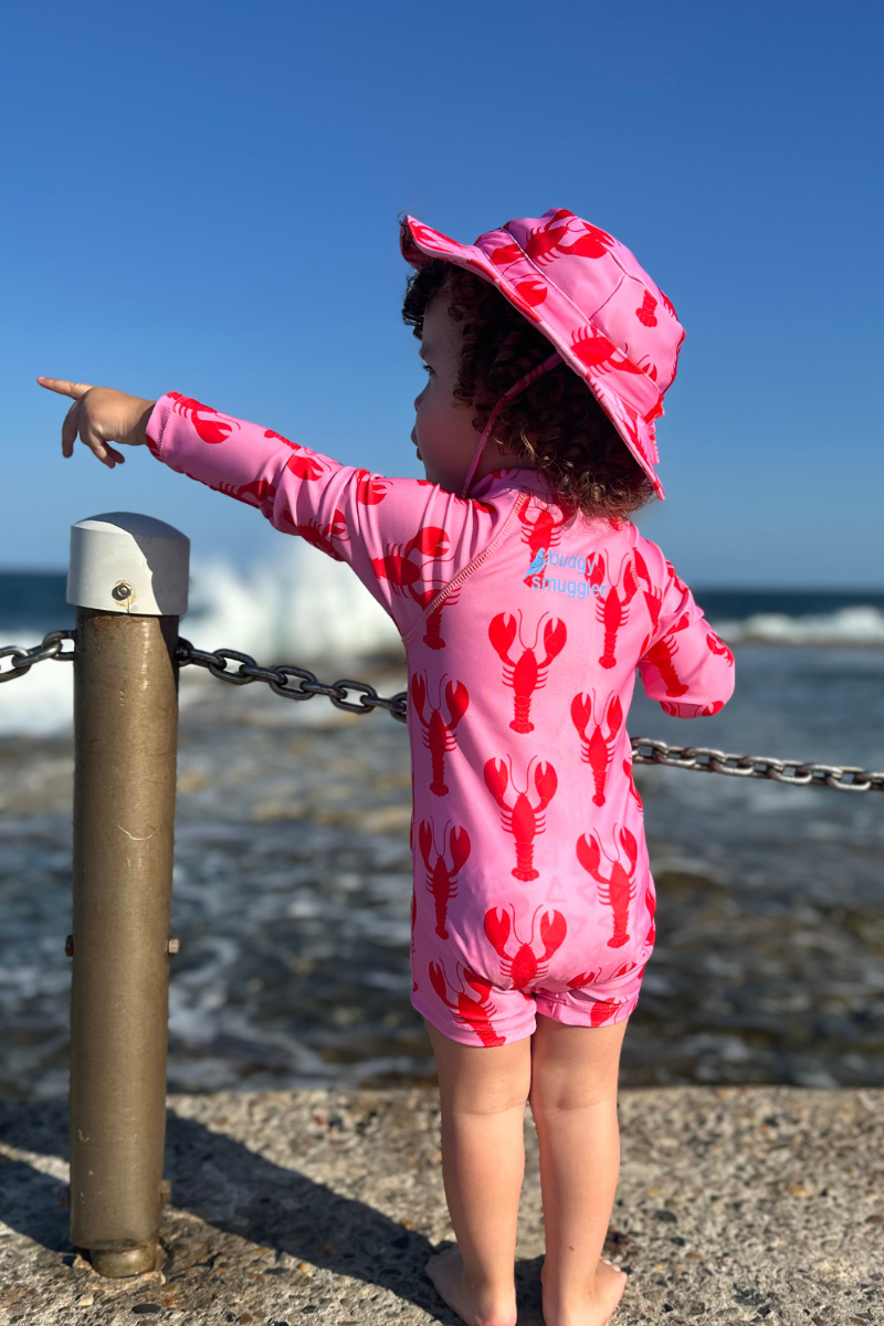 Kids Onesie Swim Bundle in Lobsters UPF 50+