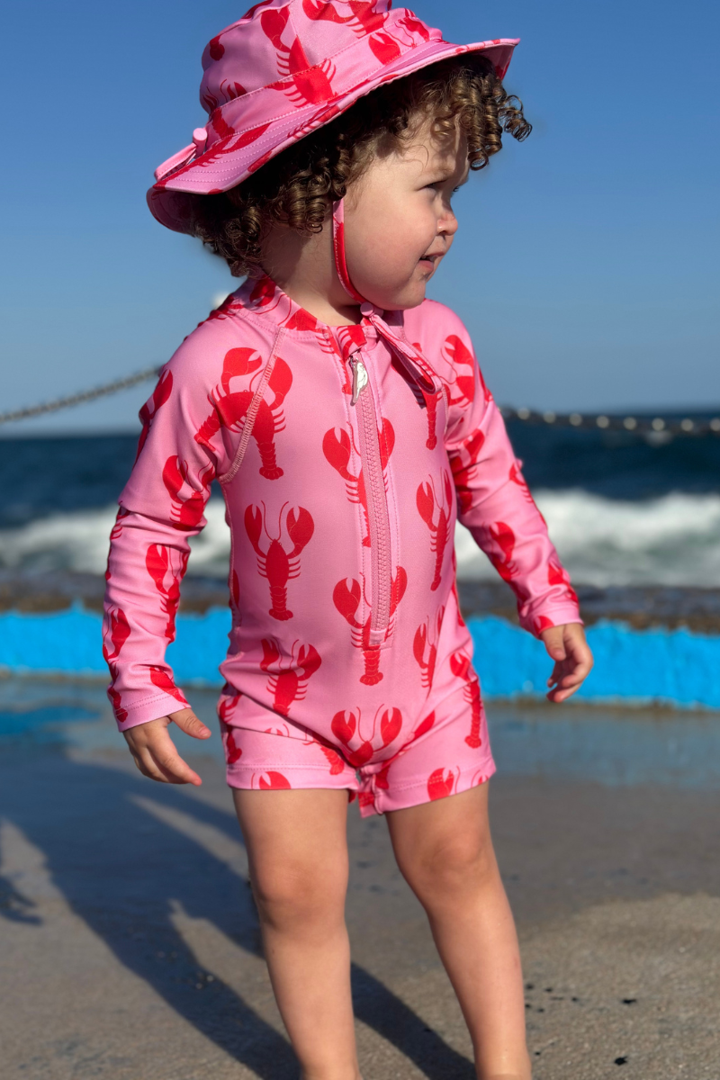 Kids Onesie Swim Bundle in Lobsters UPF 50+