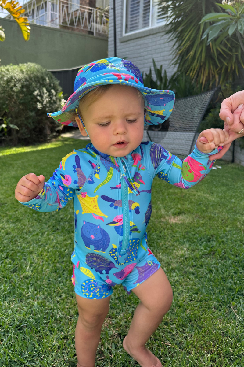 Kids Onesie Swim Bundle in Aussie Battlers UPF 50+