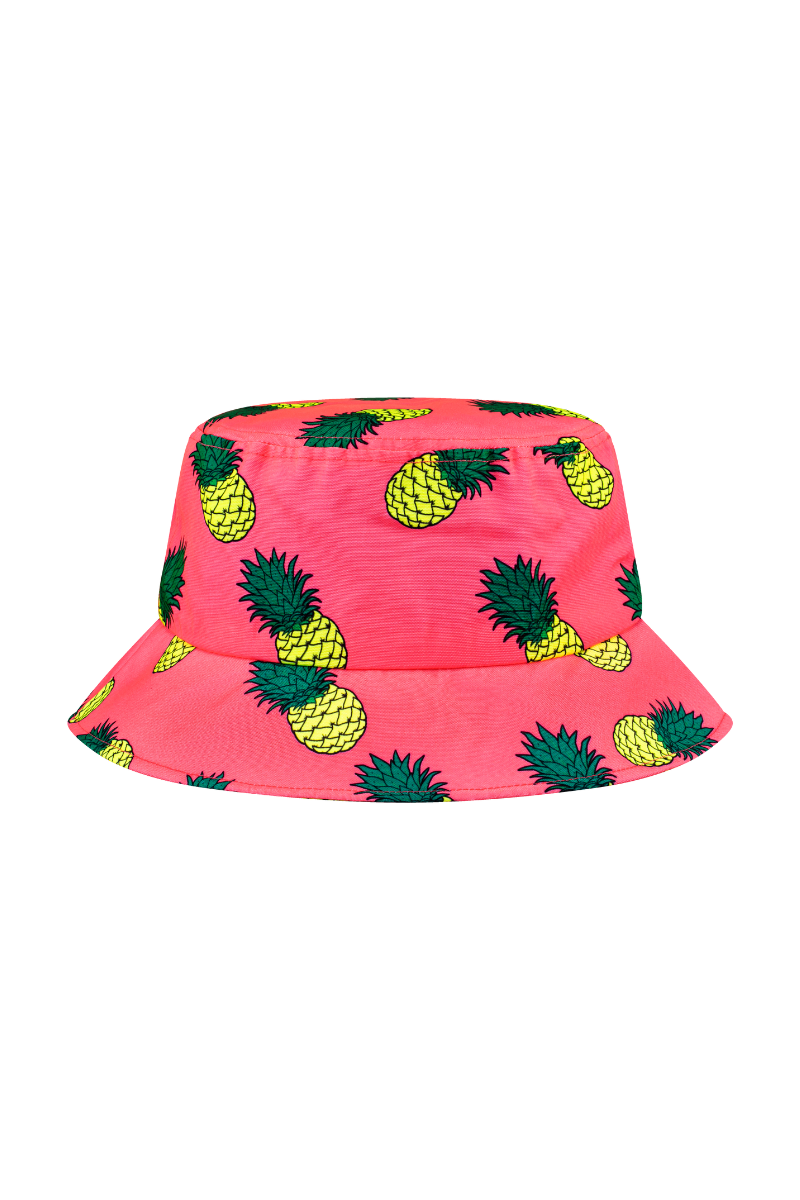 Bucket Hat 2.0 in Pink Pineapple