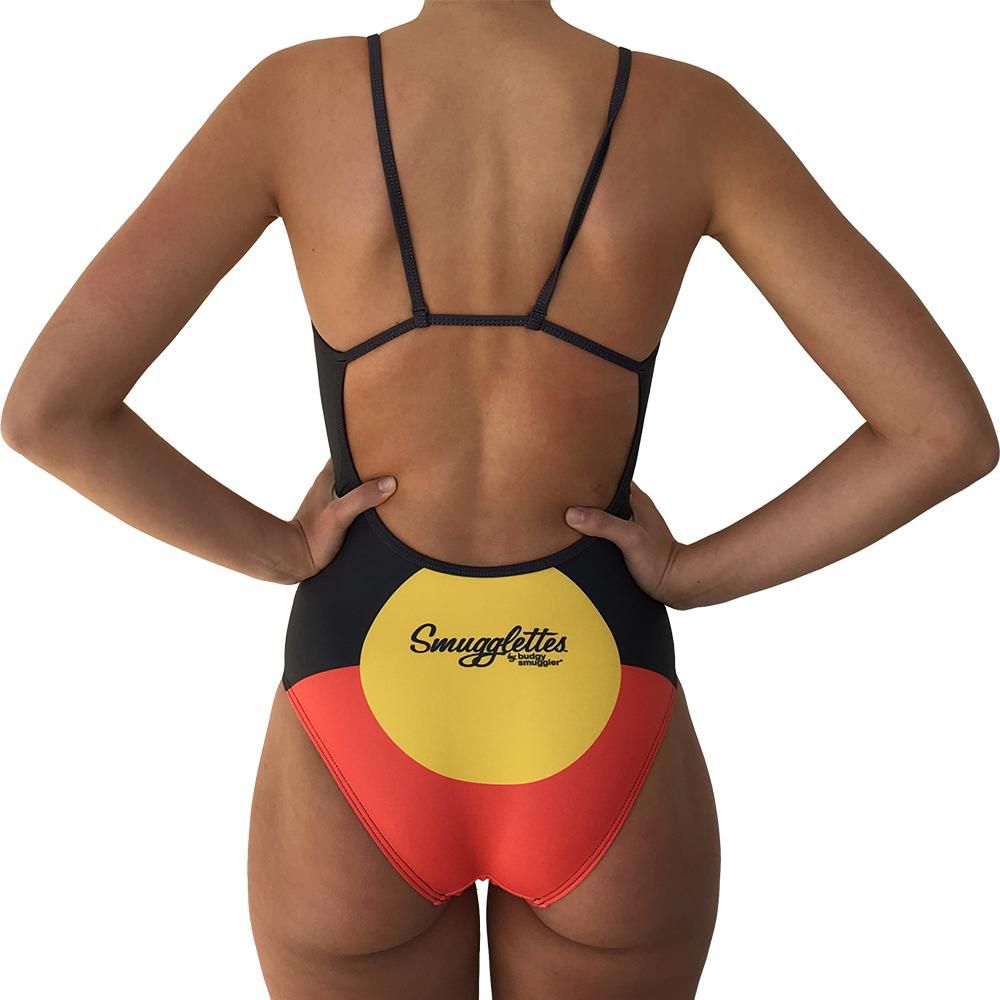 Thin Strap Racer in Aboriginal Flag