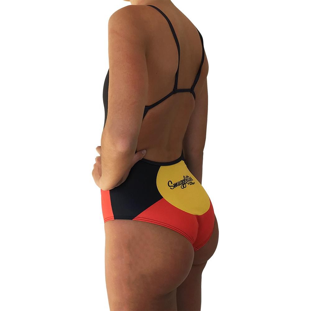 Thin Strap Racer in Aboriginal Flag